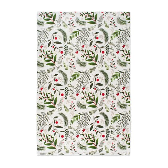 DII® Holiday Sprigs Printed Dishtowel Set